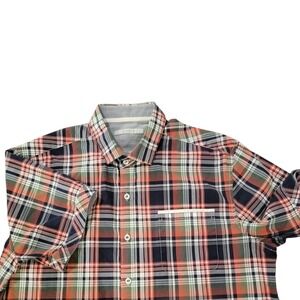 7Diamonds‎ Mens Plaid Short Sleeve Button Up Shirt Casual Outdoor Size XXL